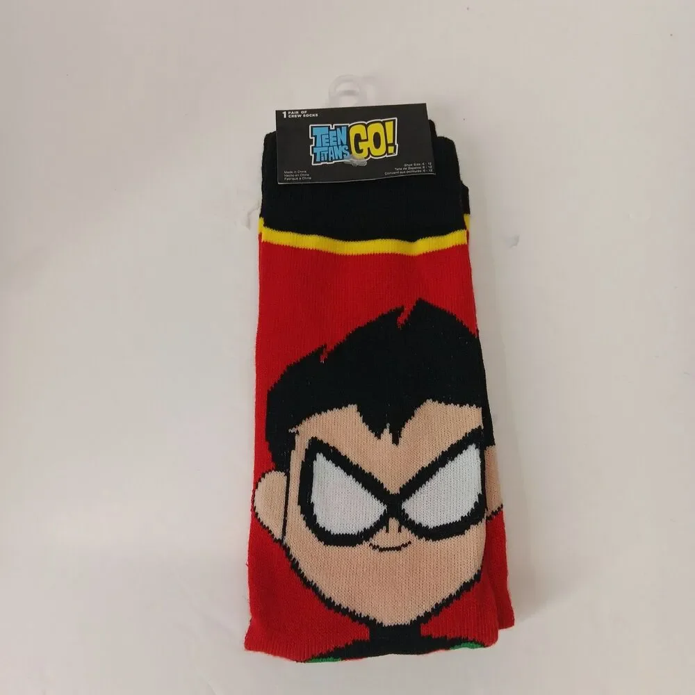 Cartoon Network Teen Titans Go! Youth OSFM SnapBack Hat Cap Black 1 Pair Socks